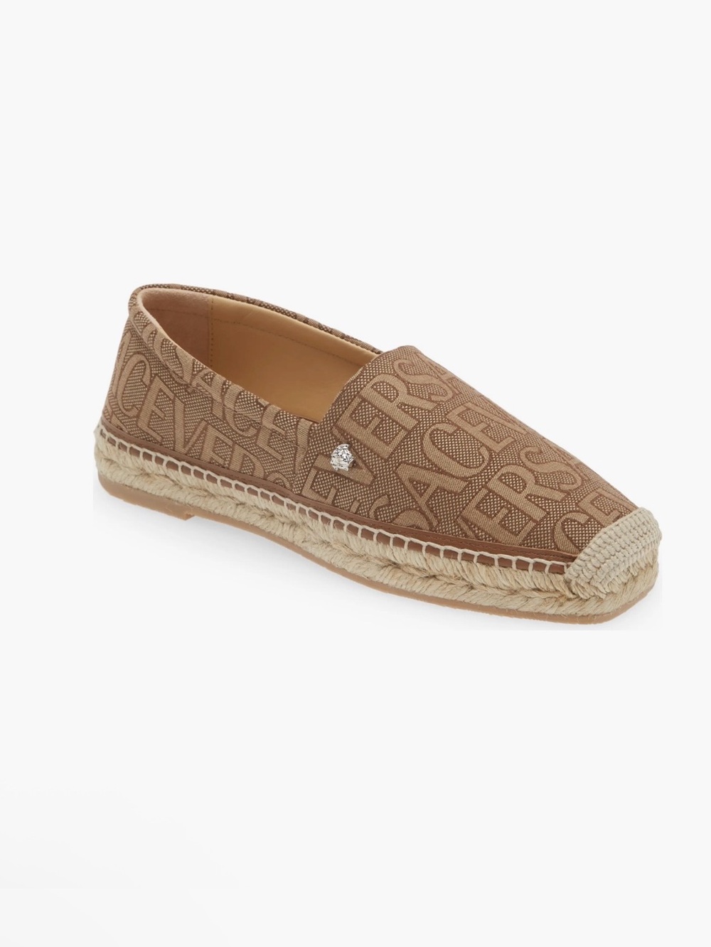 *NWT* Versace Logo-Print Espadrille Slip-On SIZE: 37 1/2